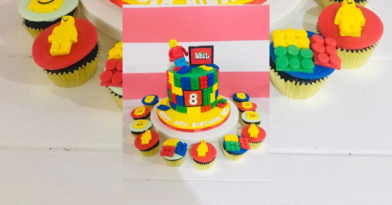 8th Lego Birthday Lego Marvel Superheroes Edible Cake Topper OR - Main Image