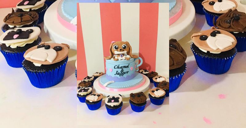 Featured Custom Cake for Cute Dog Jagger Handmade Fondant Cake