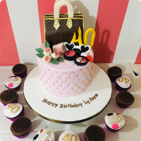 Indulge in Edible Luxury with a Louis Vuitton Purse Cake