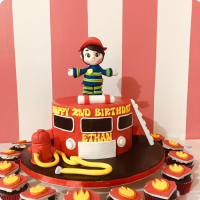 Fireman Ethan Fireman Custom Cake