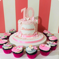 Brianna Flowers Custom Cake