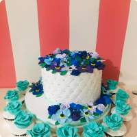 Flowers Garden Flowers Custom Cake