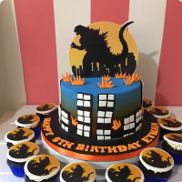 Godzilla Godzilla Custom Cake