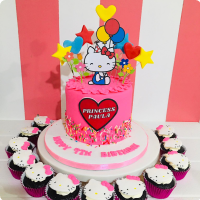 Hello Princess Hello Kitty Custom Cake