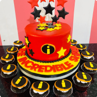 Shaun Incredibles Custom Cake