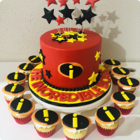 The Incredibles Incredibles Custom Cake