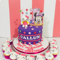 Callum's Minnie Mouse Custom Cake