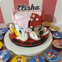 Elisha's Minnie and Daisy Minnie Mouse Custom Cake