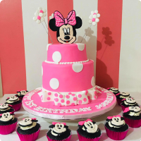 Jonalyn's Minnie Minnie Mouse Custom Cake