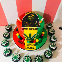 Bob Marley Featured Custom Cake