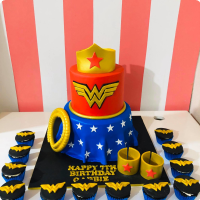 The Sensational Cakes: Wonder woman super hero inspired 3d customized girl birthday  cake Sinngapore #wonderwomancake