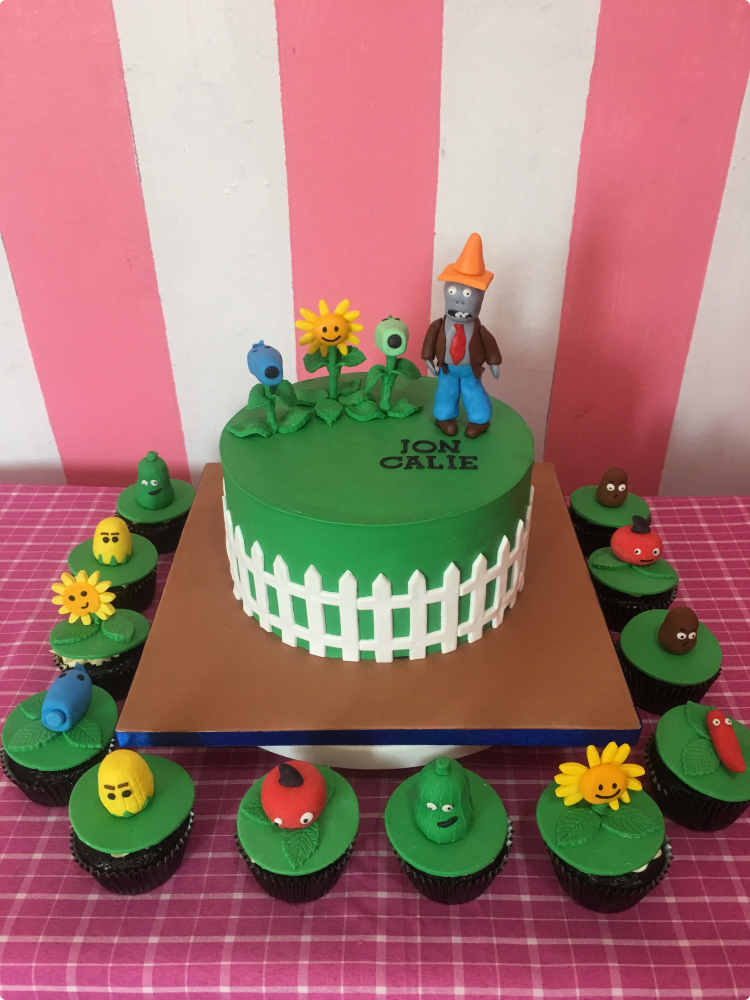 Featured Custom Cake for Plants VS Zombies | Handmade Fondant Cake by  Charm's Cakes
