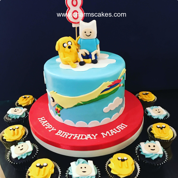 Charm's Cakes Jake and Finn Adventure Time Cake, A Customize