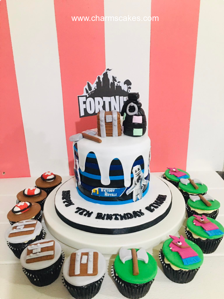 Ethan's Fortnite Custom Cake