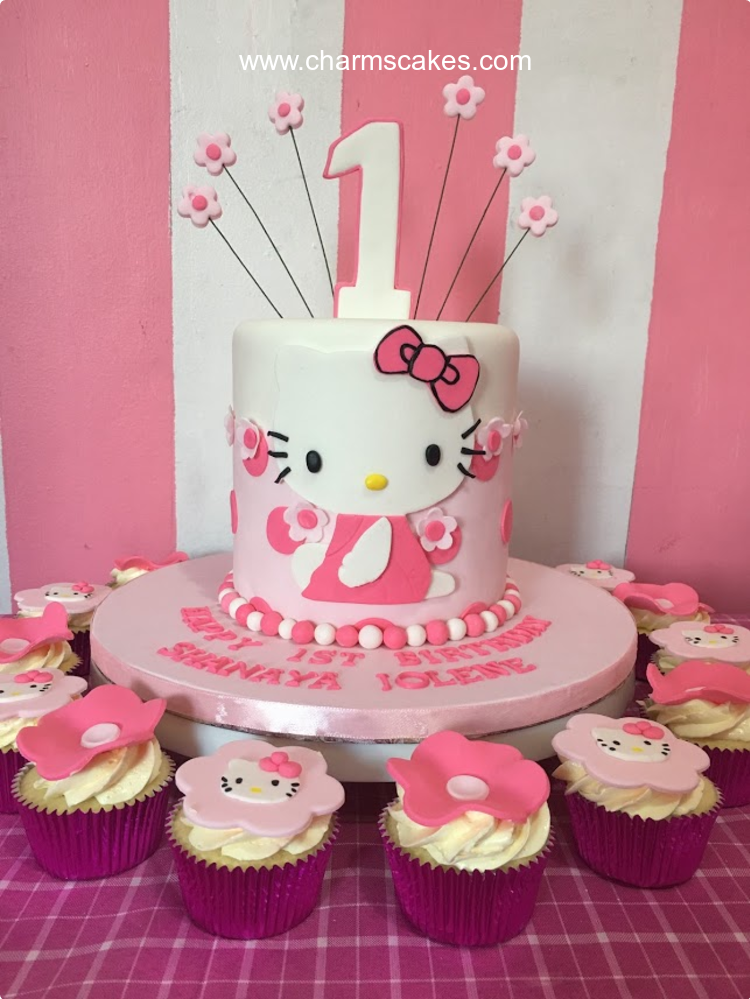 Hello Kitty Birthday Theme: Happy Birthday Banner, Big Cake Topper, Cupcake  Topper, Latex Balloons, Hobbies & Toys, Stationery & Craft, Occasions &  Party Supplies on Carousell