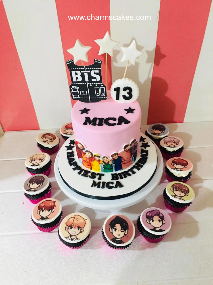 Mica X Army Kpop Cake, A Customize Kpop cake