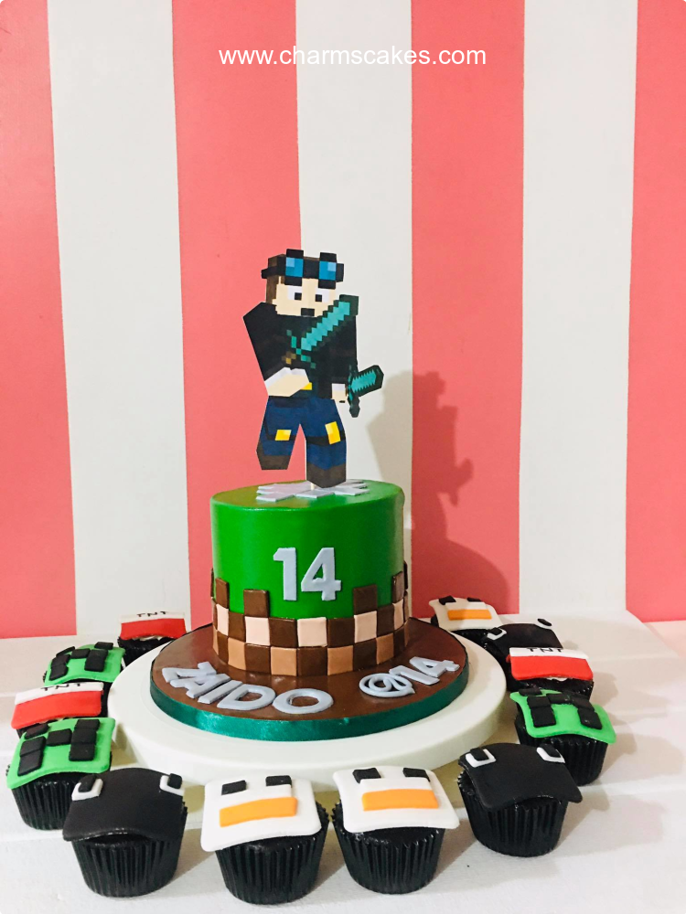 DanTDM's Minecraft Custom Cake