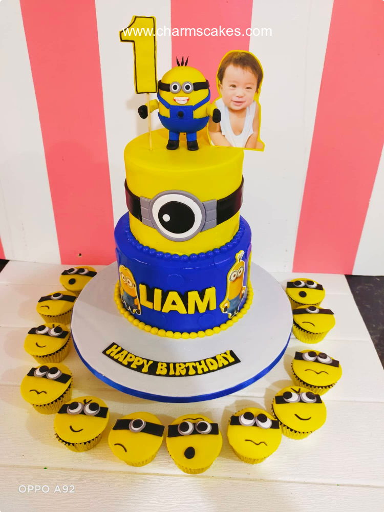 Liam Minions Custom Cake