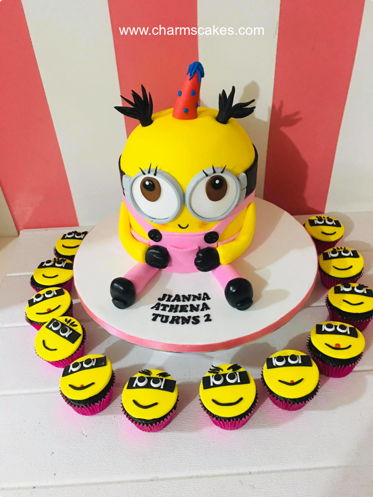 Girl Minion Minions Custom Cake