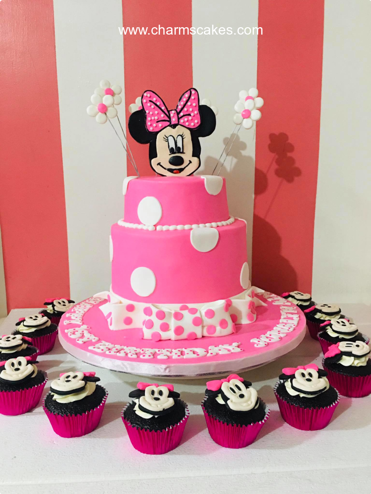 Jonalyn's Minnie Minnie Mouse Custom Cake