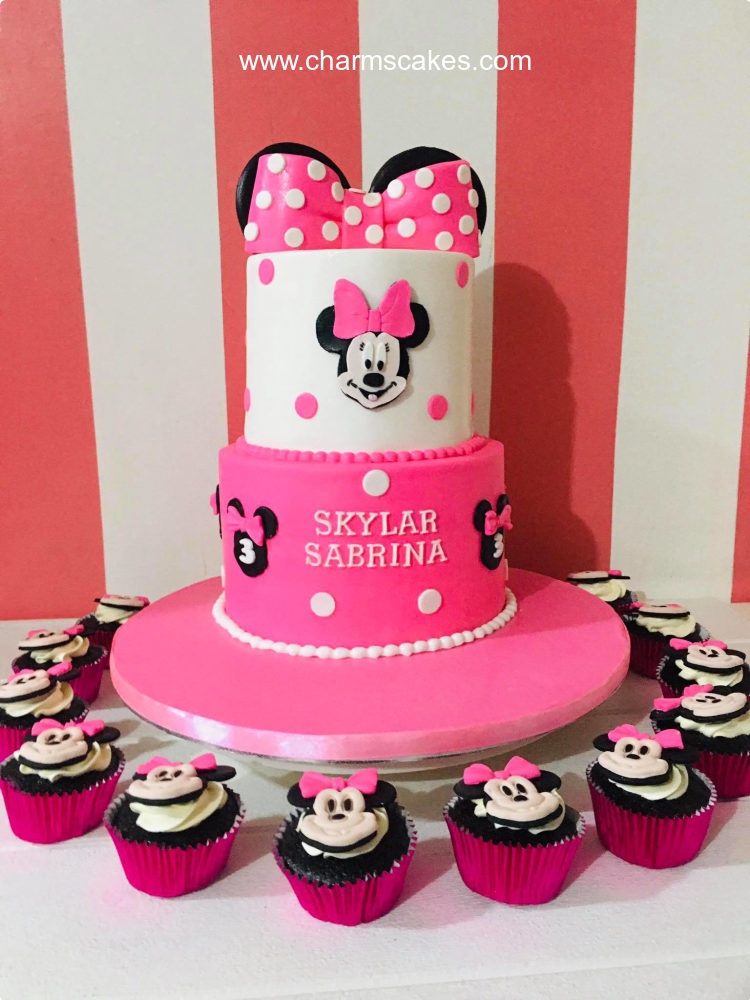 Skylar Minnie Mouse Custom Cake