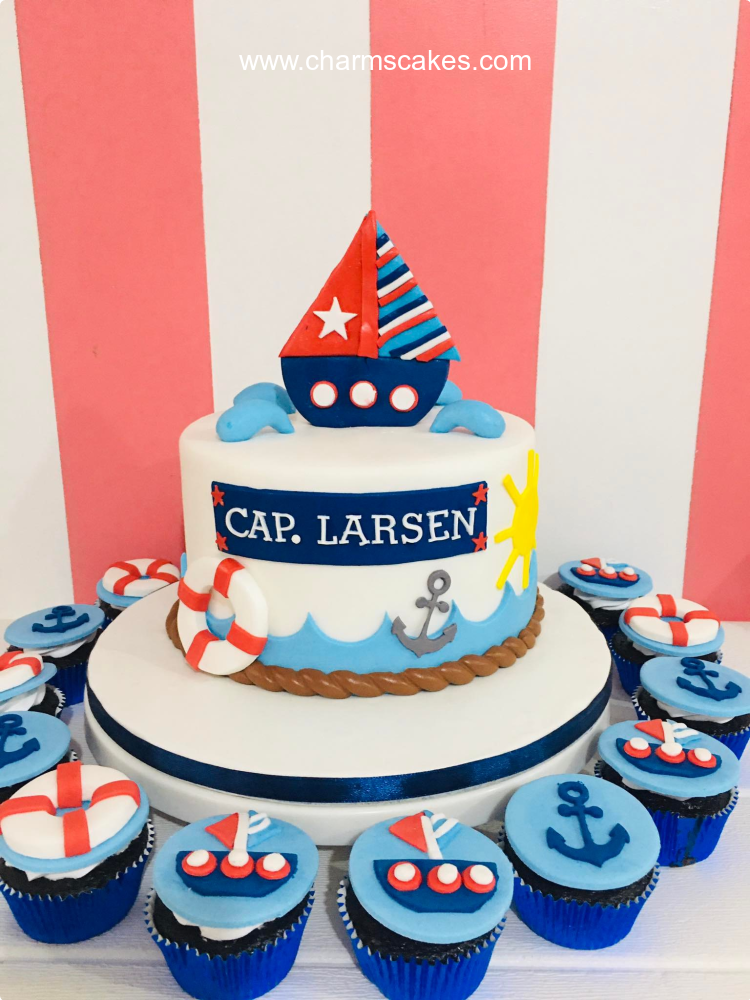 Capt. Larsen Seaman Nautical Custom Cake