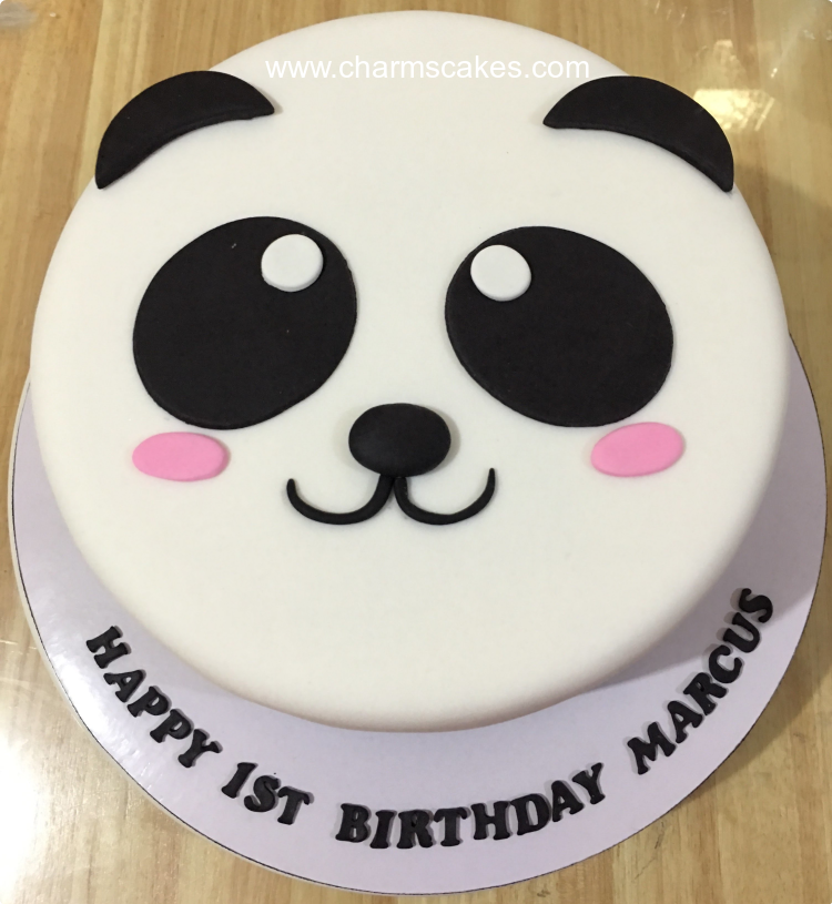 Marcus's Panda Panda Cake, A Customize Panda cake