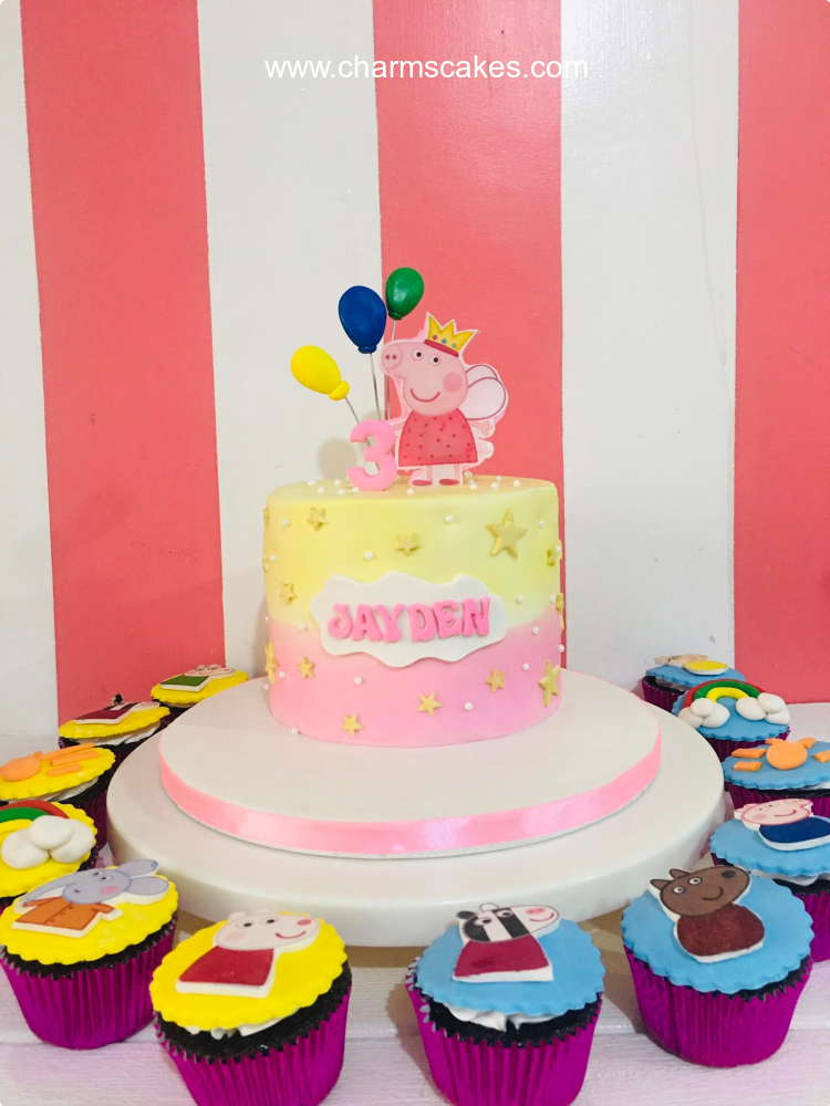 Jayden's Peppa Pig Peppa Pig Custom Cake