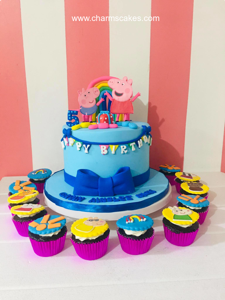 Gavin Peppa Pig Cake, A Customize Peppa Pig cake
