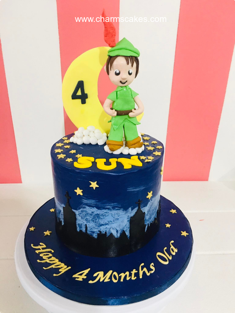 Young Peter Pan Peter Pan Custom Cake