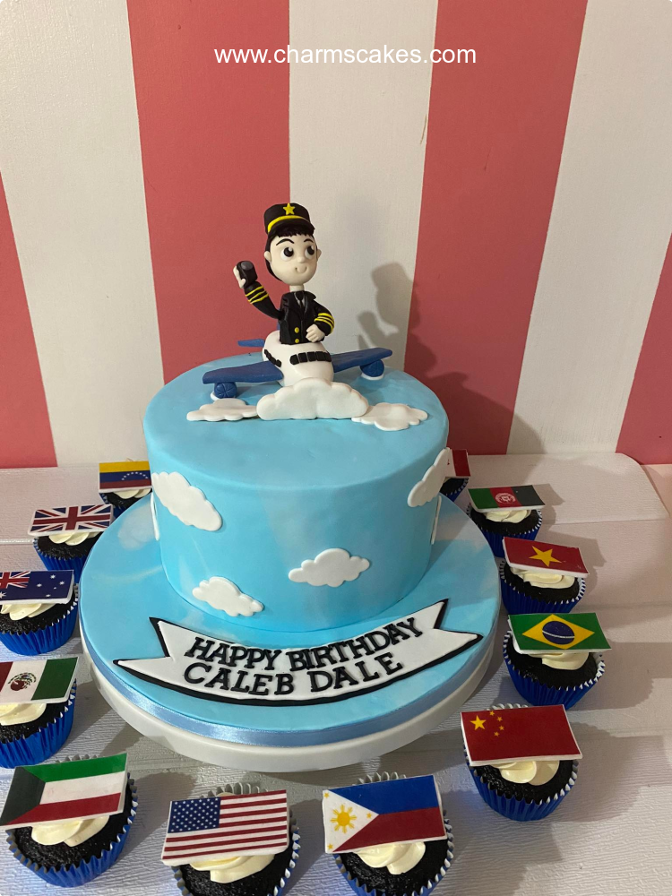 Childs Personalised Plane Cake | Susie's Cakes