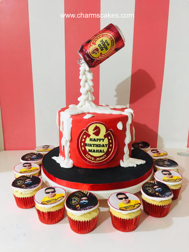 Red Horse BIRTHDAY 11.15  SALE Custom Cake