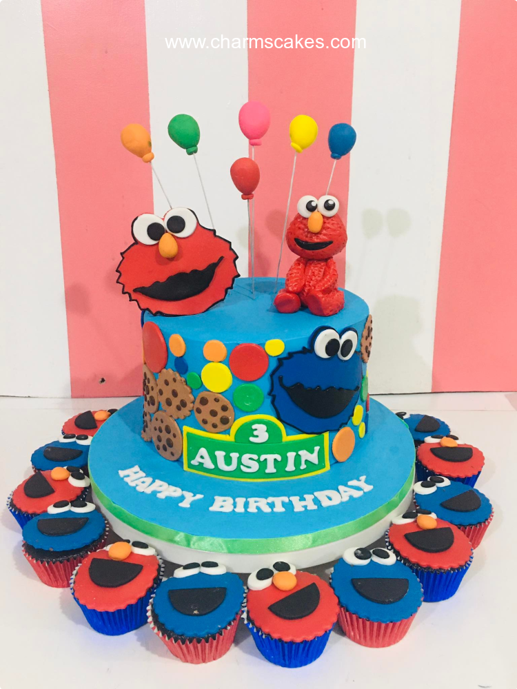 Austin's Elmo Sesame Street Custom Cake