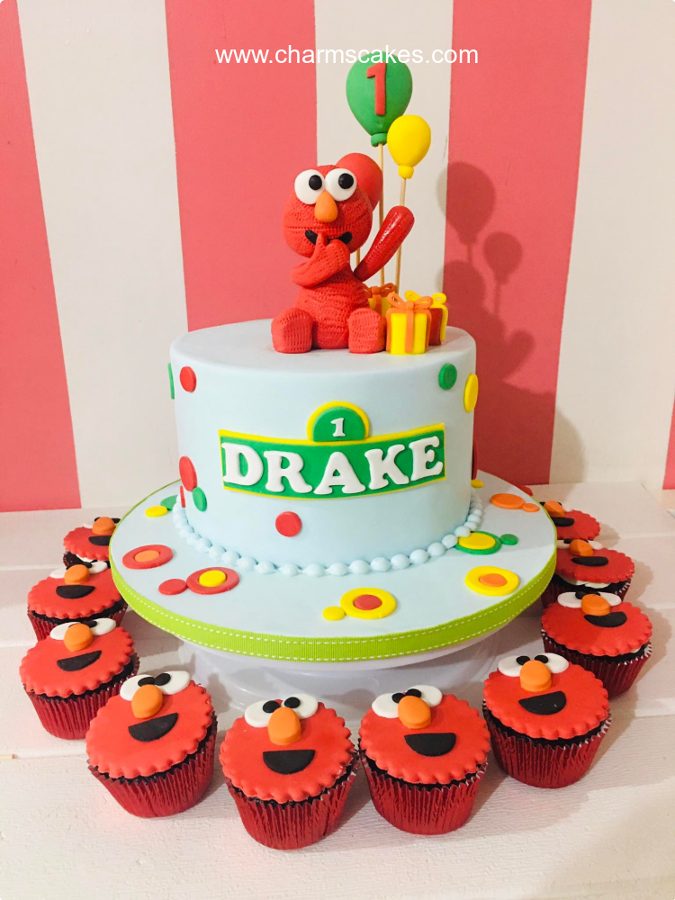 Drake's Elmo Sesame Street Custom Cake