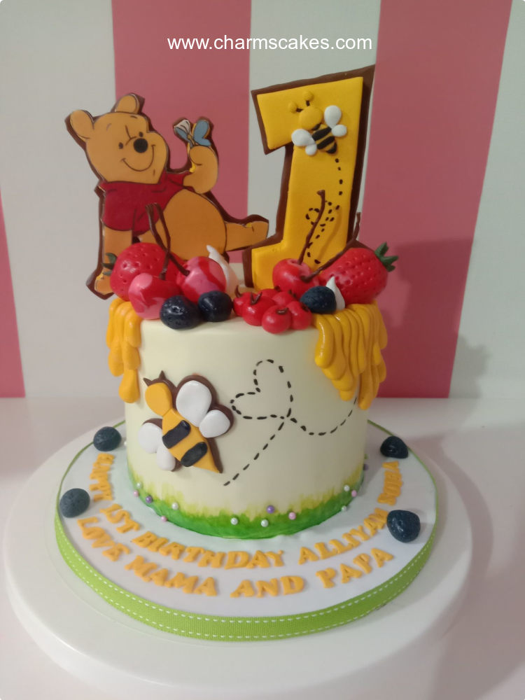 Alliyah's Winnie The Pooh Custom Cake