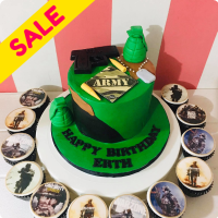 Lil Army Army Soldiers & Police Custom Cake