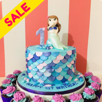 Scales Mermaid Custom Cake