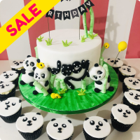 Team Panda Panda Custom Cake