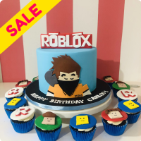 Charm S Cakes Roblox Custom Cakes - number 7 roblox cake