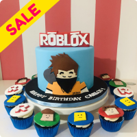 Charm S Cakes Roblox Custom Cakes - roblox cake for 7 years old