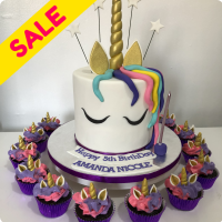 Amanda Unicorn Custom Cake