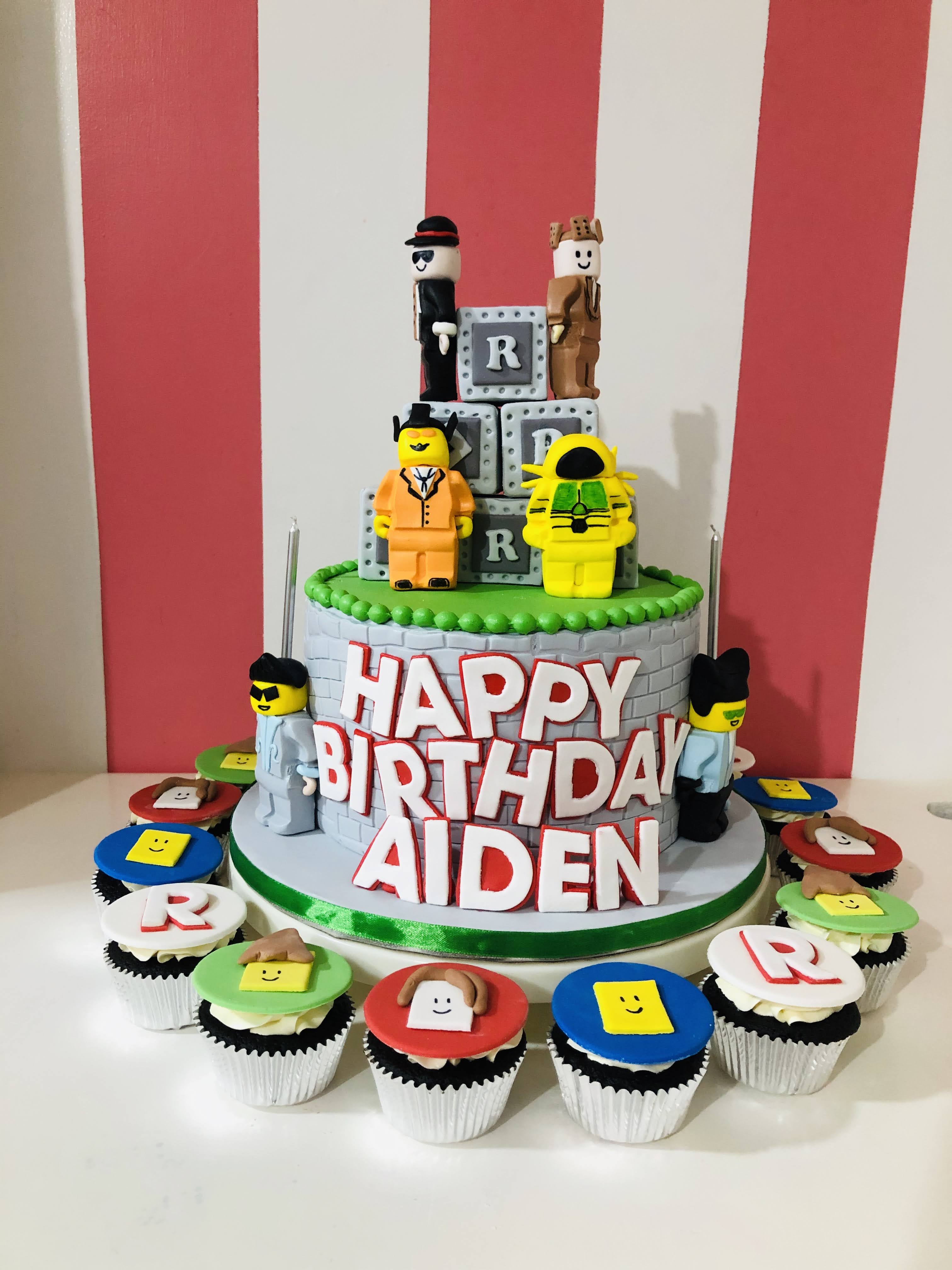 Custom Cake Aiden S Roblox Cake Charm S Cakes And Cupcakes - taytay 22 roblox