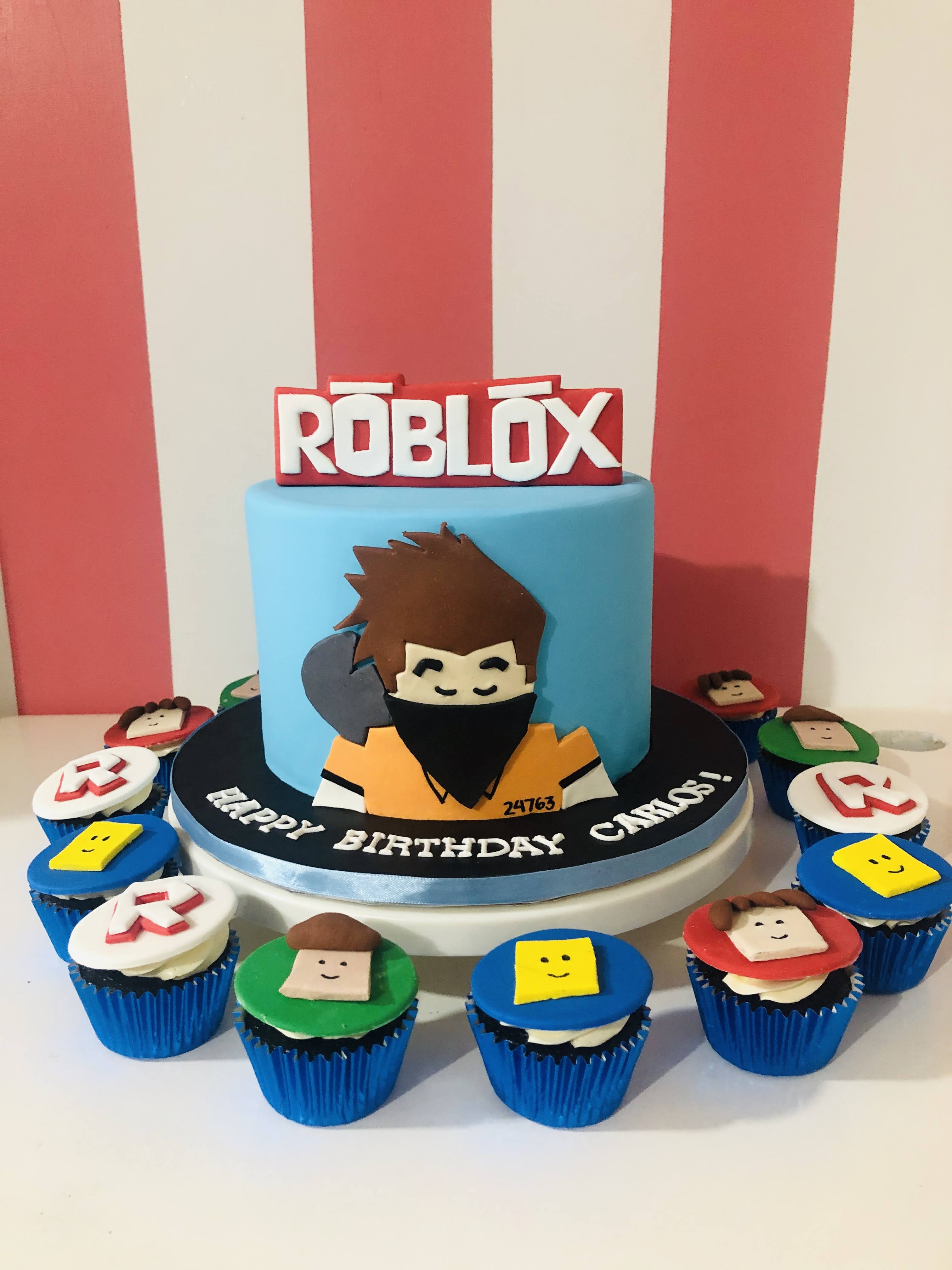 Custom Cake Carlos S Cute Roblox Charm S Cakes And Cupcakes - carlos roblox