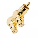 audioquest 90 degree rca audio splitter  (1 x male to 2 x female)