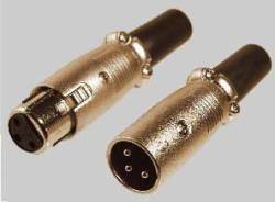 In-Akustik XLR Stecker (bis 8 mm Kabeldurchmesser)