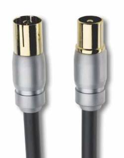 inakustik HDTV 120 db antenna cable with coax plugs (m/f)