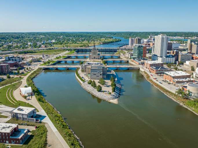 Downtown Cedar Rapids, Iowa