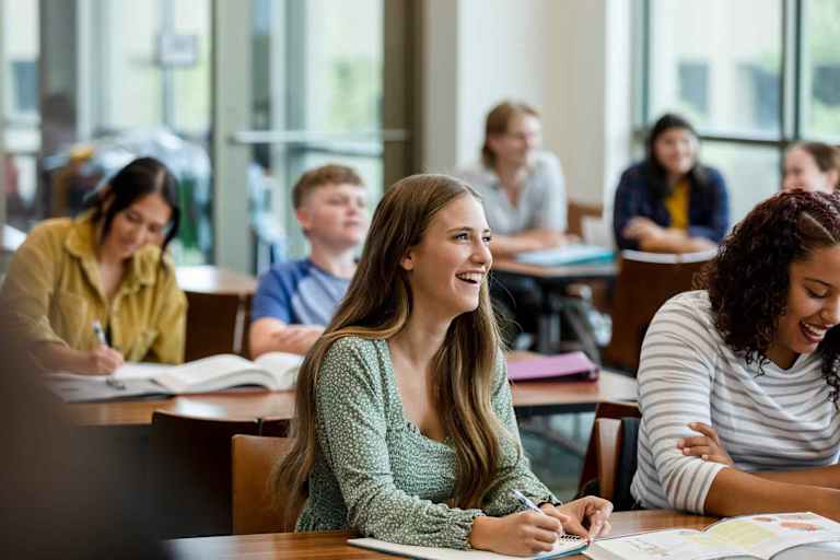 Undergraduate students in classroom