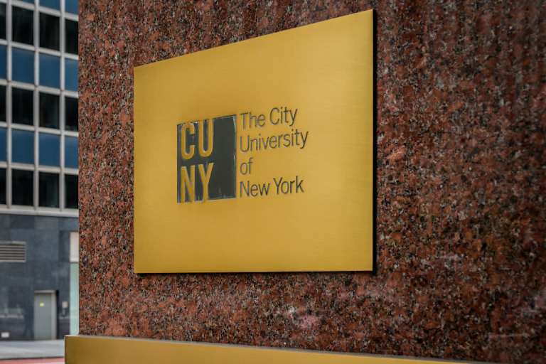 Plaque at the City University of New York (CUNY)