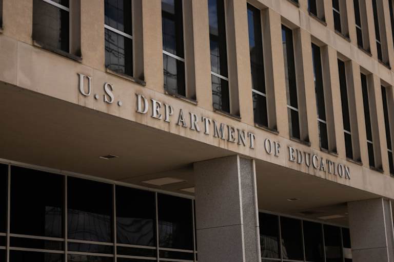 WASHINGTON, DC - AUGUST 21: The US Department of Education building is seen on August 21, 2024 in Washington, DC.